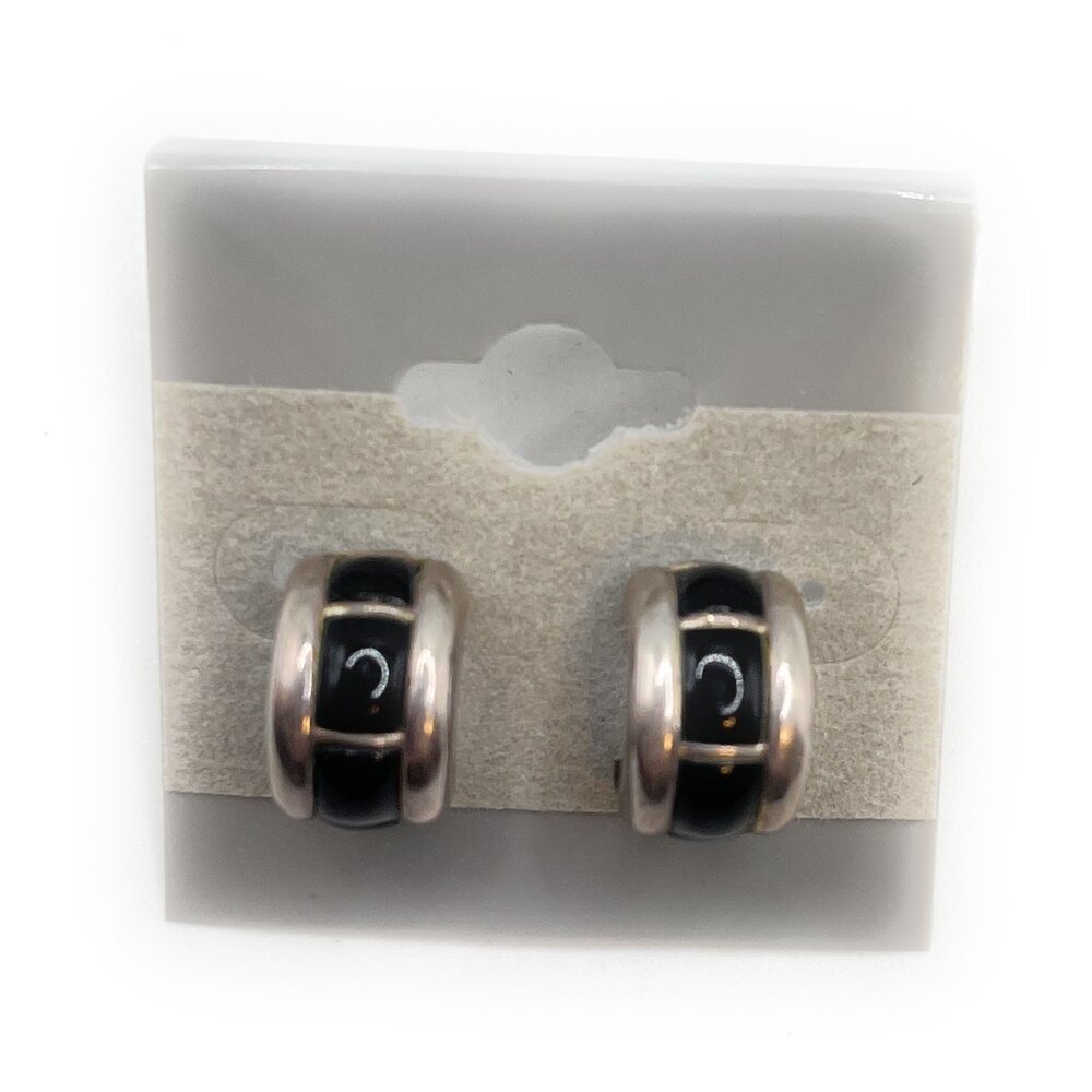 P1432 Silpada Black Post Earrings - 2006 Catalog